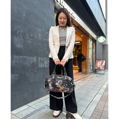 nicolelee ウォッシュドデニムバッグ★ミディアム★