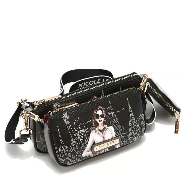 ニコールリー（ポシェット、ポーチケース）の3点セット nicolelee 3点セットショルダーポシェット☆ポーチ(大)＋ポーチ(小)＋