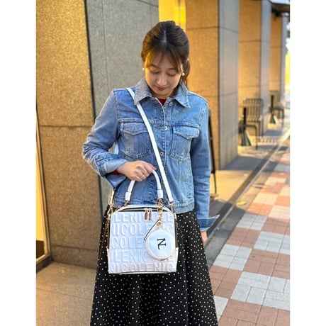〜EMBOSSED LOGO〜エアハンドバッグ ★NLロゴポーチ付き★