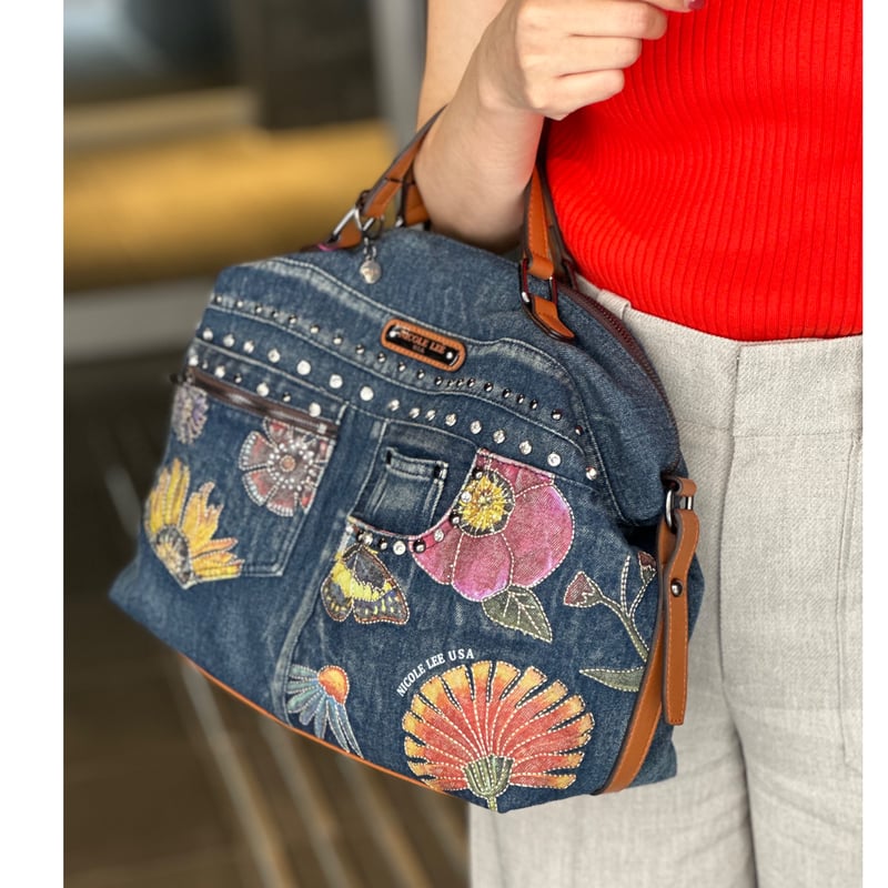 BUTTER FLOWER DENIM〜デニムボストン | nicolelee.tokyo