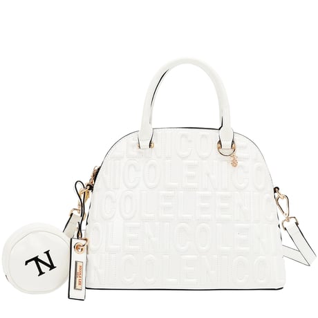 〜EMBOSSED LOGO〜ドームバッグ ★NLロゴポーチ付き★