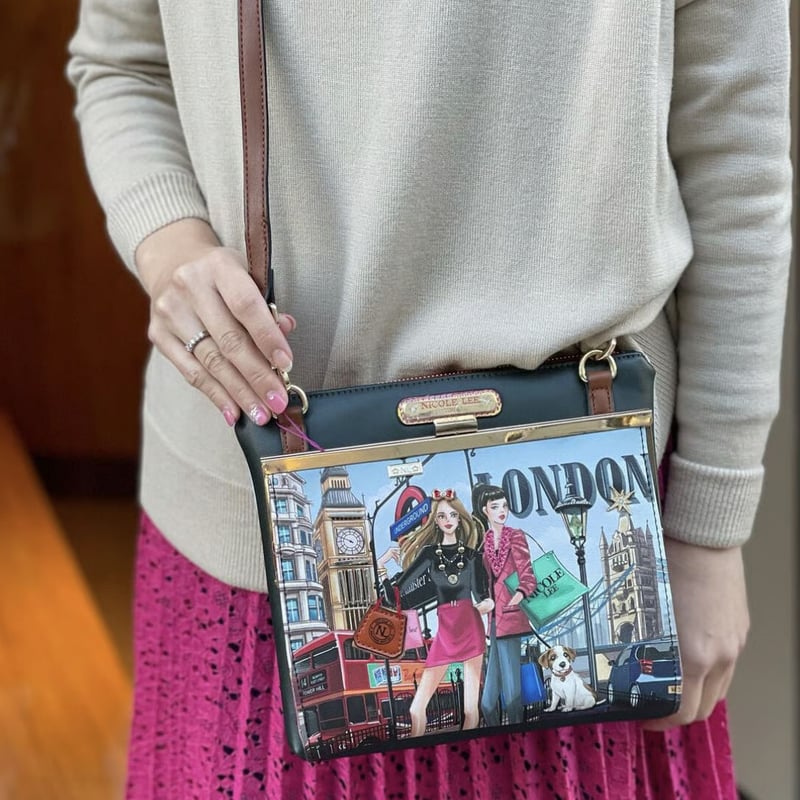 ちいニャン☆ラドロー☆LUDROW☆メッシュ ピンク ボディバッグ WOW! IT'S LONDON～クロスボディバッグ | nicolelee.tokyo