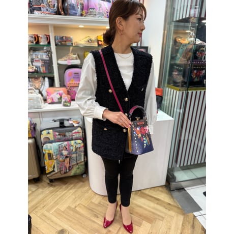 〜nicolelee〜ダイヤモンドストーンクラッチショルダー★スマホが縦に入ります★
