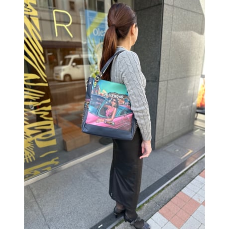 〜HOLLYWOOD DRIVE〜ラージトートバッグ★A4対応・デザイナーサイン入り★★