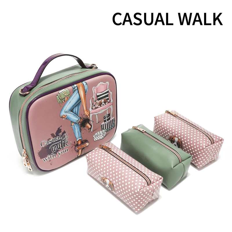 ☆新デザイン登場☆nicolelee トラベルハンドバッグ（ポーチ3点