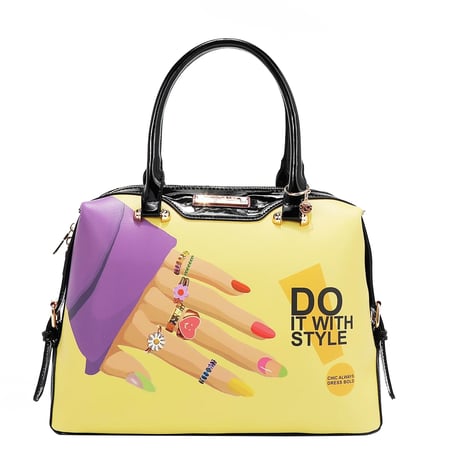 〜NAIL POLISH〜3点セットバッグ（ハンドバッグ、クロスボディ、財布）