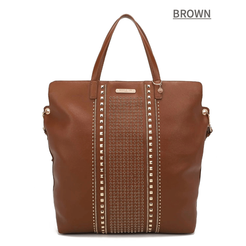 nicolelee スタッズ付トートバッグ☆A4対応・軽量☆ | nicolelee.tokyo