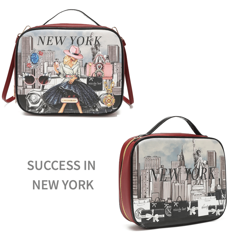 ☆新デザイン登場☆nicolelee トラベルハンドバッグ（ポーチ3点付き