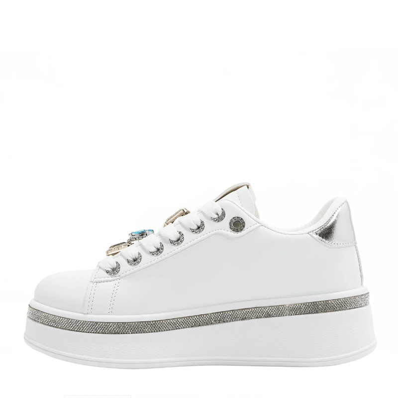 NICOLE LEE レディーススニーカー 厚底 ラインストーン☆美品☆ NICOLE LEE レディーススニーカー 厚底 ラインストーン☆美品