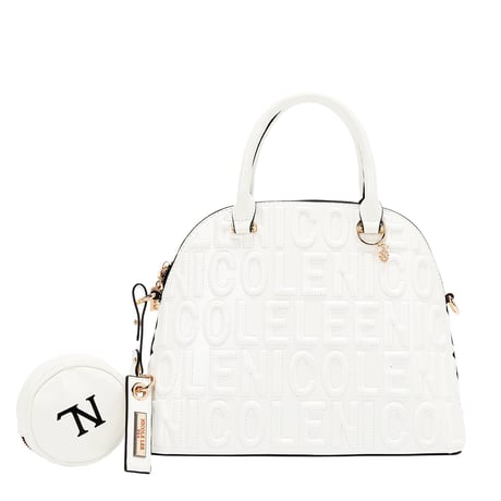〜EMBOSSED LOGO〜ドームバッグ ★NLロゴポーチ付き★