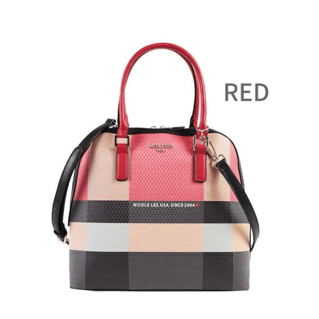 〜STYLISH CHECK〜半円型ハンドバッグ★A4対応★