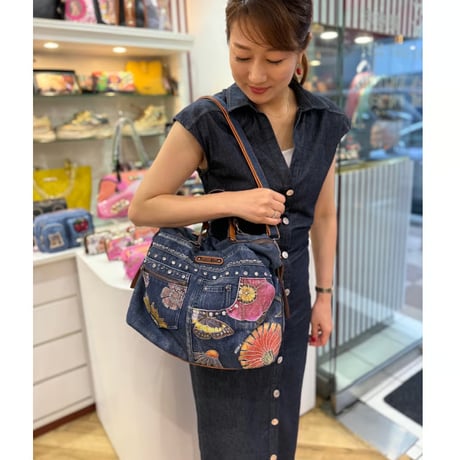 〜BUTTER FLOWER DENIM〜デニムボストン