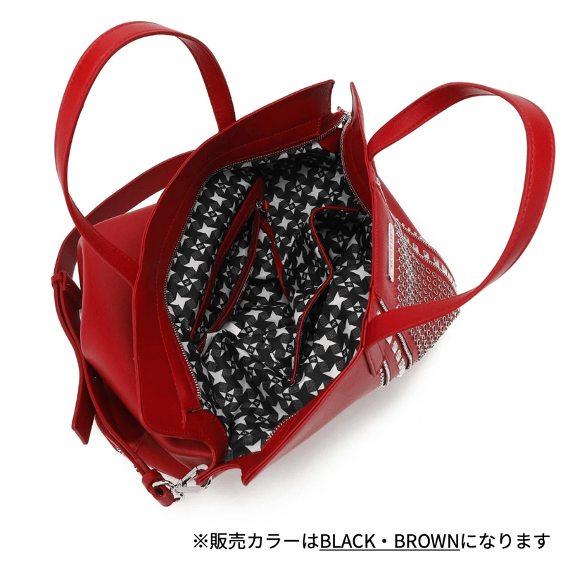 りーこ様、専用 nicolelee スタッズ付トートバッグ☆A4対応・軽量☆ | nicolelee.tokyo