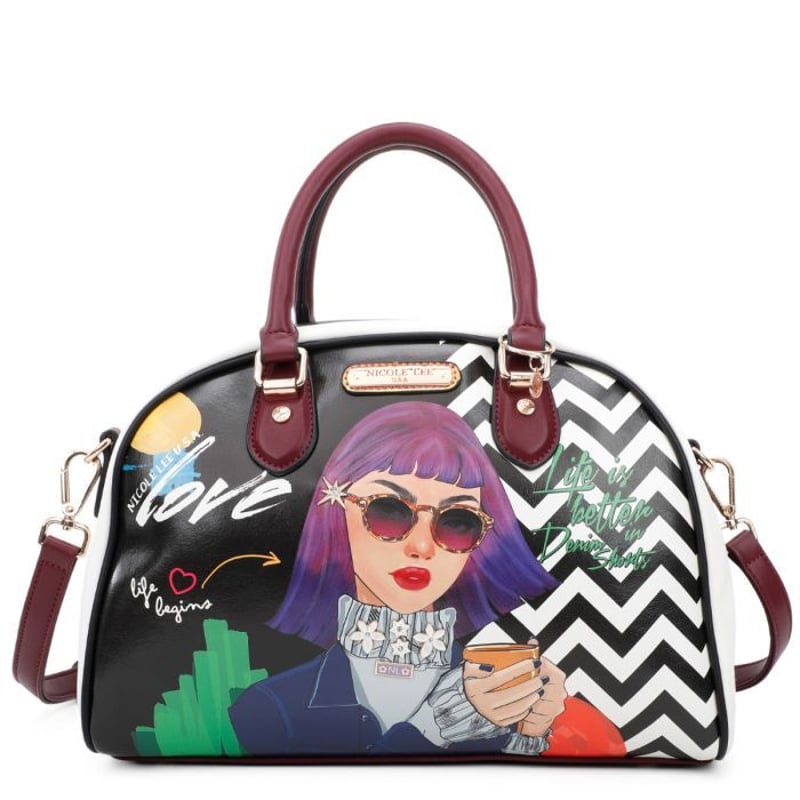 ⭕️訳あり⭕️⭐️新品未使用⭐️レスポ　刺繍　鈴蘭　ハンドバッグ　バックパック　海外限定 Donguri Closet】魔女の宅急便 フラワーリースの刺しゅうシリーズ