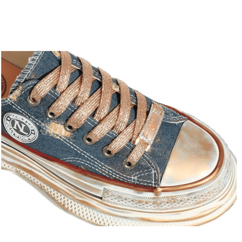 vintageスニーカーデニムパンツ　ブルー ジーンズ デニム デニムパンツ 「新色ヴィンテージブルー追加