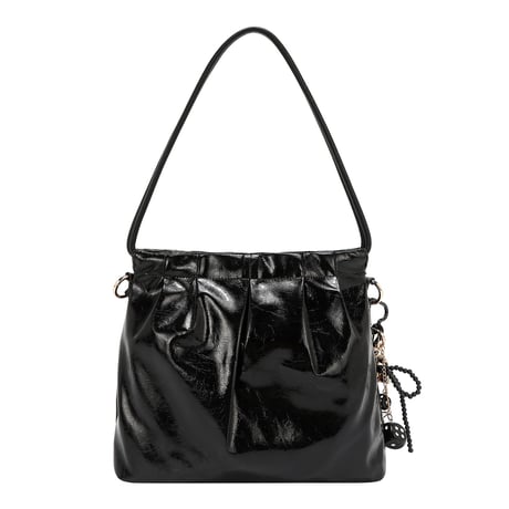 ～SHIMMER LUXE～スクエアショルダーバッグ★チャーム付き★