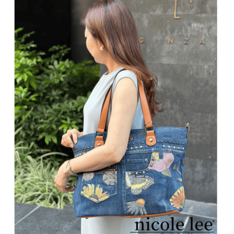 〜BUTTER FLOWER DENIM〜デニムトート★A4対応★