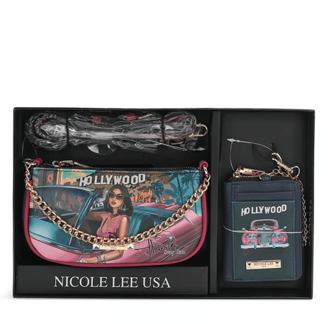〜HOLLYWOOD DRIVE〜 2ピースギフトセット(クロスボディ+財布)★ギフトボックス付き★