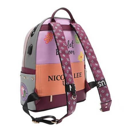 【ベストセラー】nicolelee ファッションバックパック(ラージ)★A4・PC対応★