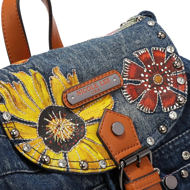 ☆数量限定☆〜BUTTER FLOWER DENIM〜デニムリュック | nicolelee.