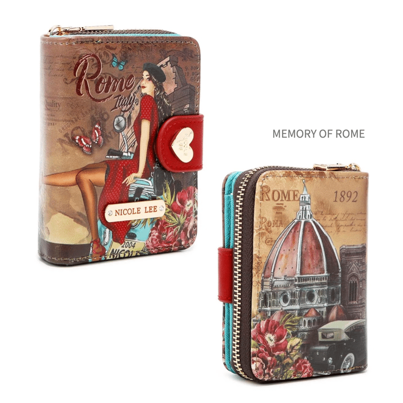 ベストセラー】 nicolelee 二つ折り財布☆スキミング防止機能付き