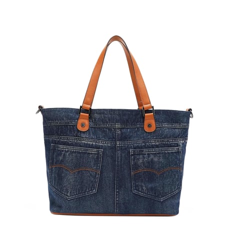 〜BUTTER FLOWER DENIM〜デニムトート★A4対応★