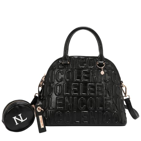 〜EMBOSSED LOGO〜ドームバッグ ★NLロゴポーチ付き★