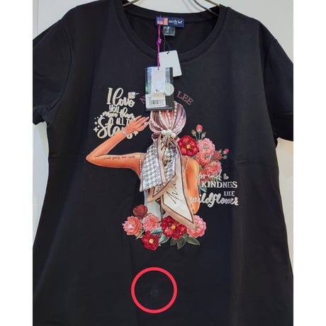 【アウトレット】〜BLIND DATE〜ラウンドネックTシャツ★Lサイズ★