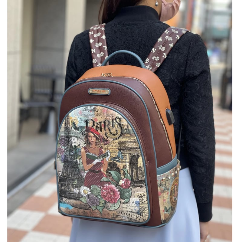 ✨未使用級✨ Nicole Lee　ニコルリー　リュックサック　デイパック nicolelee ファッションリュック(ラージサイズ)☆A4・PC対応