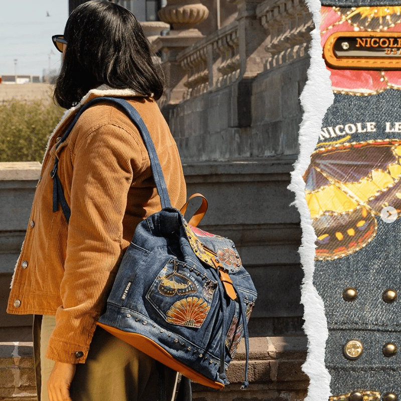 ☆数量限定☆〜BUTTER FLOWER DENIM〜デニムリュック | nicolelee.