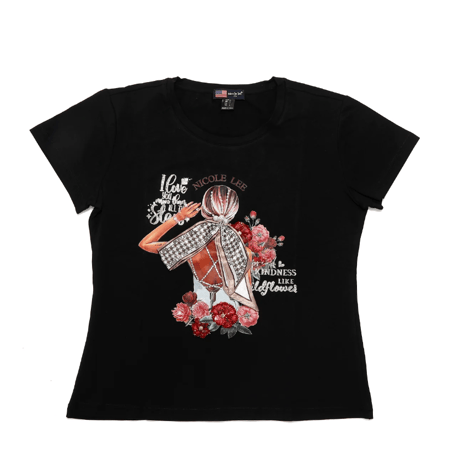 〜BLIND DATE〜ラウンドネックTシャツ★ブラック★