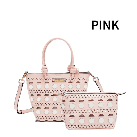 ～SILVER POP STUD～２ピースバケットバッグ ★ポーチ付き★