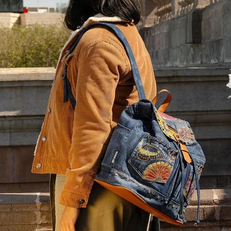 〜BUTTER FLOWER DENIM〜デニムリュック
