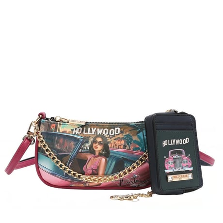〜HOLLYWOOD DRIVE〜 2ピースギフトセット(クロスボディ+財布)★ギフトボックス付き★