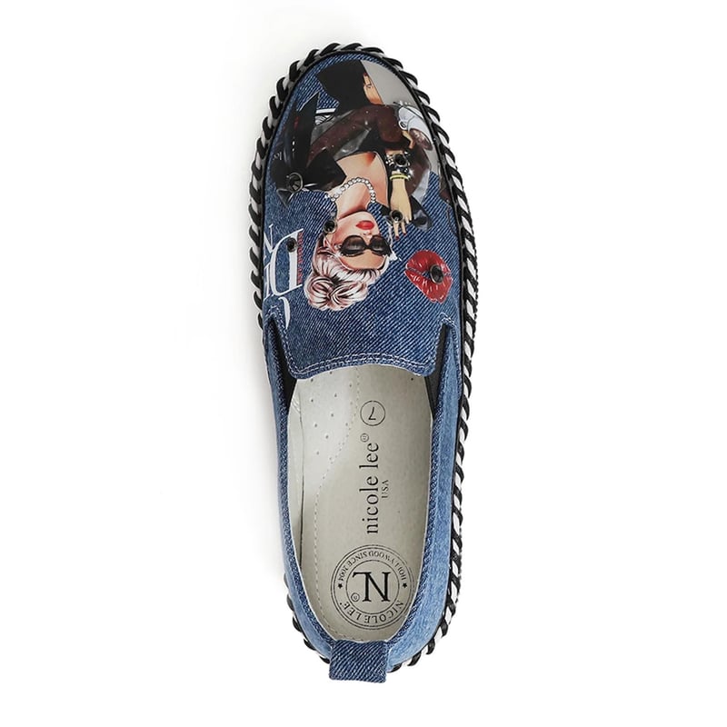 LADY IN BLACK〜スリッポンデニムスニーカー | nicolelee.tokyo LADY IN BLACK〜スリッポンデニムスニーカー | nicolelee.tokyo
