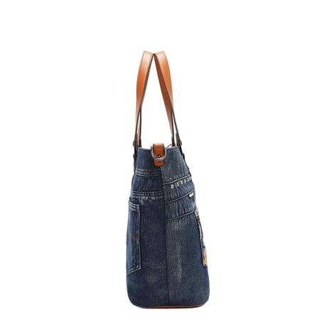 〜BUTTER FLOWER DENIM〜デニムトート★A4対応★