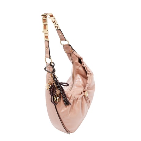 ～SHIMMER LUXE～ホーボーバッグ★チャーム付き★