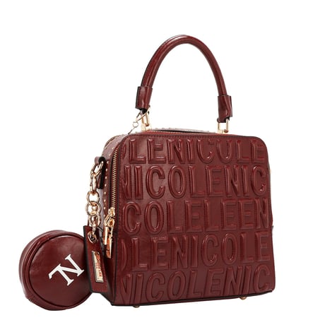 〜EMBOSSED LOGO〜エアハンドバッグ ★NLロゴポーチ付き★