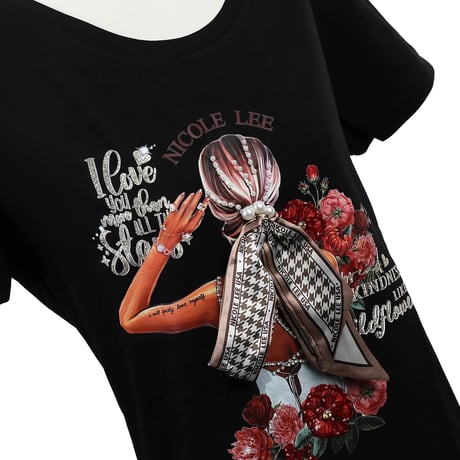 〜BLIND DATE〜ラウンドネックTシャツ★ブラック★