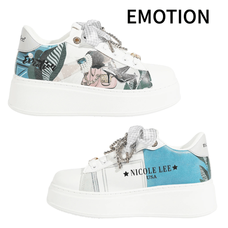 【数量限定】nicolelee ファッション レースアップスニーカー★軽量★