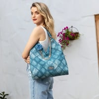 【数量限定】～BLUE FLOWER～ラージショルダーバッグ★軽量★