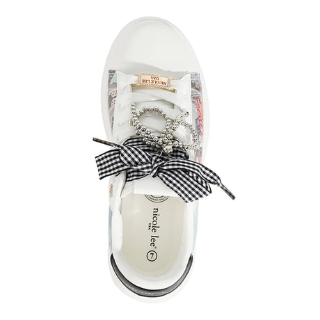 【数量限定】nicolelee ファッション レースアップスニーカー★軽量★