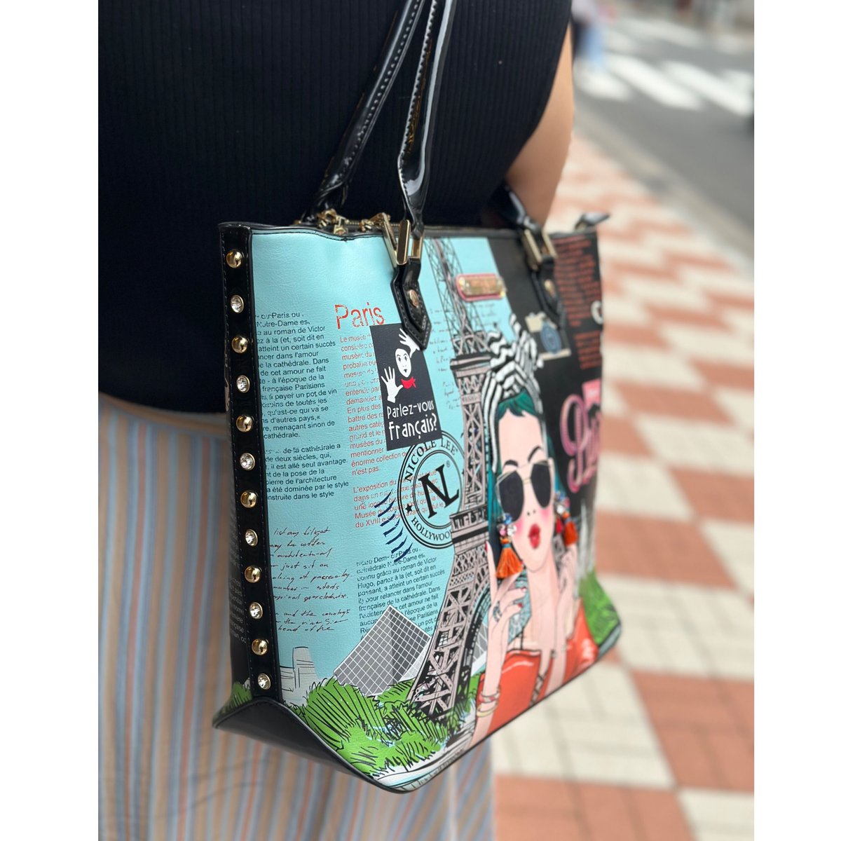 XOXO FROM PARIS~トートバッグ☆A4対応☆ | nicolelee.tokyo XOXO FROM PARIS~トートバッグ☆A4対応☆ | nicolelee.tokyo