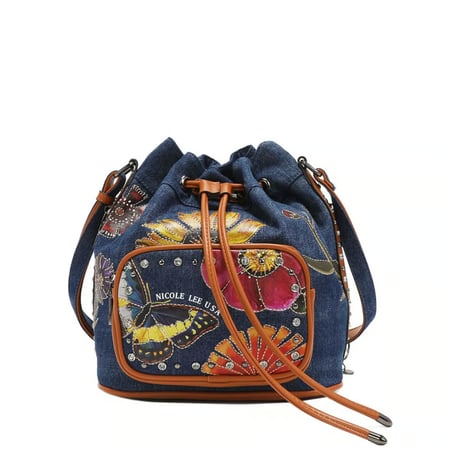 〜BUTTER FLOWER DENIM〜デニムバケットショルダー