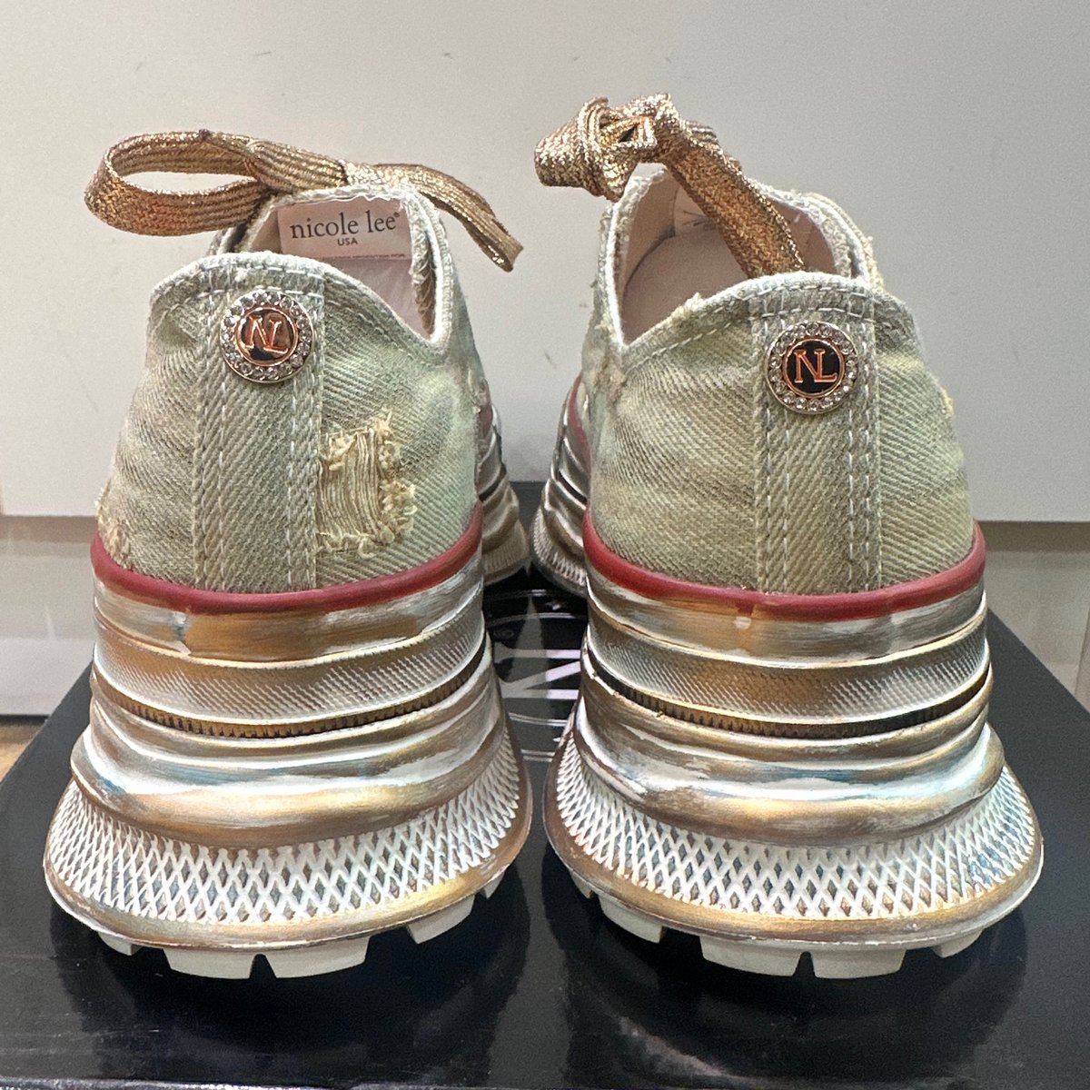 Vintage デニムスニーカー（NATURAL） | nicolelee.tokyo