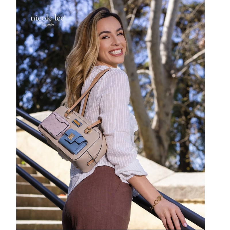 COLOR BLOCK～ポケットショルダーバッグ | nicolelee.tokyo