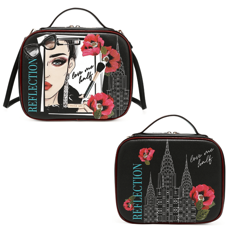 nicolelee トラベルハンドバッグ＆ポーチセット☆ポーチ3点付き