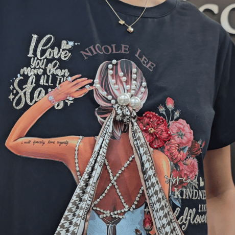 〜BLIND DATE〜ラウンドネックTシャツ★ブラック★
