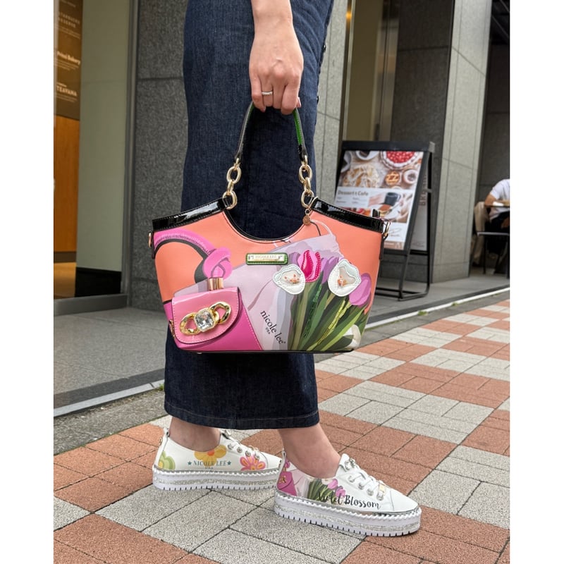 ハンドメイド　ハンドバッグ 数量限定】〜VIOLET BLOSSOM〜ハンドバッグ | nicolelee.tokyo