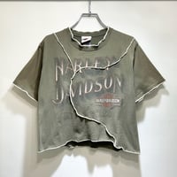 森に佇むライダーの休日ハーレーメロウTシャツ　IGB2171